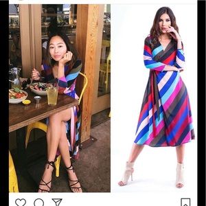 Wrap multi color Dress